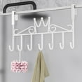 thumbnail image 4 of Qholemyo No Punch Back Door Coat Hooks Thick Mounted Shelves No Nails Behind The Door Hooks To Hang Clothes Thickened And Thicker Hangers Wall Mounted Coat Rack Coat Rack Wall Mount, 4 of 6