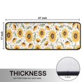 thumbnail image 5 of Kitchen Rugs Sets Of 2,White Sunflower Leaf Seed Pattern Anti Fatigue Kitchen Mat Rugs Non Slip Washable,Decorative Kitchen Floor Mats for Kitchen,Sink,Laundry,17"x47"+17"x47", 5 of 5