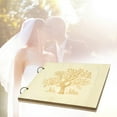 thumbnail image 3 of Libro de Invitados de Boda de Madera Libro de Recuerdos de Firma de Boda para Fiesta 10 páginas BLESIY Libro de visitas, 3 of 8