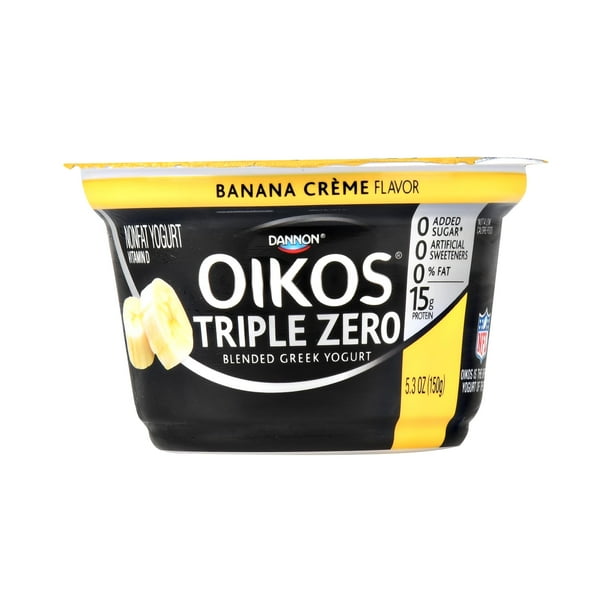 Dannon Oikos Triple Zero Blended Greek Yogurt Banana