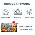 thumbnail image 5 of Fall Mailbox Cover Autumn Pumpkin Sunflower America Flag Patriotic Mailbox Cover Magnetic Standard Size 25.5x21 Inch Rustic Waterproof Post Box Cover Wraps Garden Yard Home Decor for Outdoor, 5 of 6
