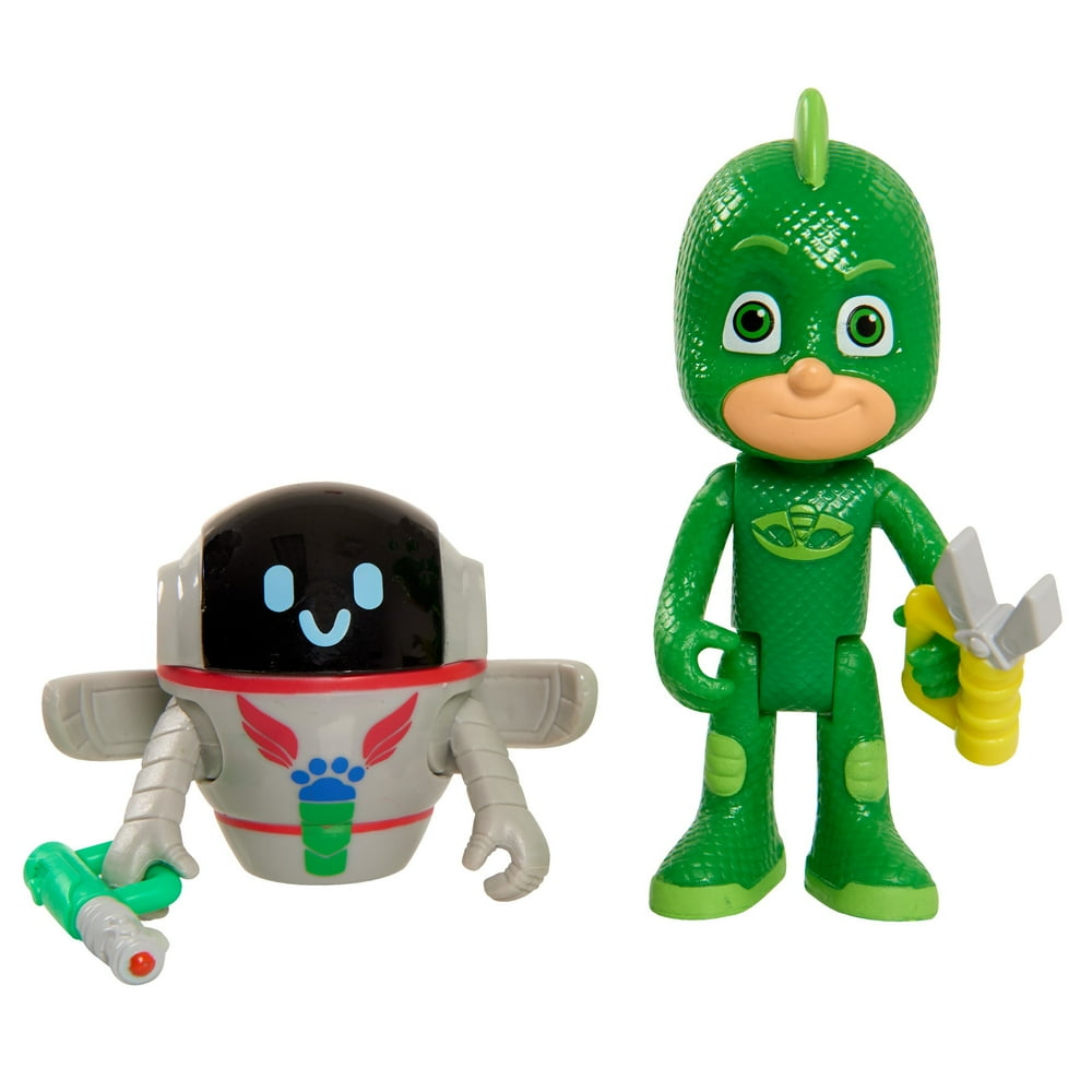 PJ Masks Hero vs. Villian 2Pk Figure Set, 3 Inch Gekko Figure & PJ