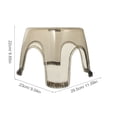 thumbnail image 2 of WEUVEB 1Pcs Bathroom Stool Transparent PP Shower Footrest Kitchen Indoor Use, 2 of 6