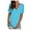 Blue, variant on Brilliant Women Tops Women's Casual Comfort V-Neck Solid Loose Fit Short Sleeve T-Shirt Tops clothes under $10.00