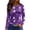 Purple #67, variant on DORKASM Women's Halloween Shirts Round Neck Spooky Trendy Sweatshirt Long Sleeve Skeleton Funny Print 2026 Pullover Ghost Graphic Vacation Fashion Tops Yellow L