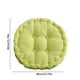 thumbnail image 3 of Almohadón redondo grueso de terciopelo sólido verde, relleno de algodón de corduroy para sillas de cocina comedor patio, 3 of 8
