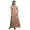 Orange, variant on Bimba Tie-Dye Women V Neck Sleeveless Front Slit Casual Maxi Printed BohoÂ&nbsp;Dress-Medium