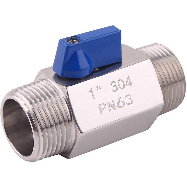 Mini bola de 2 vías para válvula macho hembra de alta calidad 1in/1 "/2"/3 "/4"/6 "Ss304 cervecero de acero inoxidable para mejorar el hogar Feliz Sencillez