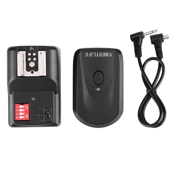 Vbestlife Juego De Disparador De Flash Inalámbrico De 16 Canales Con 1 Transmisor, 1 Receptor, 1 Cable De Sincronización Vogacara EL010471-00