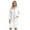 White, variant on Waffle Hooded Robes for Women Long Sleeve Short Bathrobes Lightweight Belted House Coat Soft Sleepwear with Pockets Loungewear