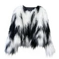 thumbnail image 2 of Women's Plus Size Colorful Faux Fur Coat Long Sleeve Casual Warm Jacket for Winter, 2 of 5