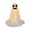 A, variant on Dalang Fabric Ghost Standing Ornament with Round Eyes and Fangs, Freestanding Halloween Decor for Porch Mantel Table