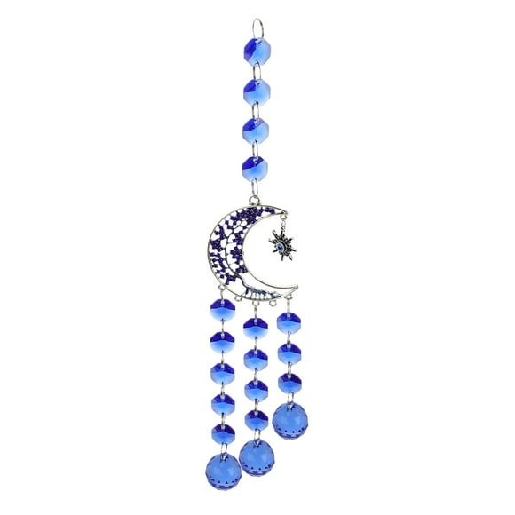 Crystal Decor Blue White Crystal Light Refraction Home Decor 1Pack