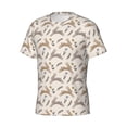 thumbnail image 3 of Yiaed Retro Rabbit Print Mens Short Sleeve Tight Fit T-Shirt, Crewneck Casual Tee-3X-Large, 3 of 5