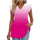 thumbnail image 2 of Craaazy Ladies Oversized Short Sleeve Tunic Tops, Lightweight Casual Shirt, V Neck Ruffle Sleeve Babydoll Blouse with Print for Everyday Outfits Gifts, 2 of 9