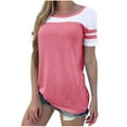 thumbnail image 1 of Birdeem T-Shirt Décontracté Mode Femme Col Rond Manches Courtes Poches Ample, 1 of 6