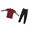 thumbnail image 1 of Camiseta de manga larga Macarena 1/6 escala gris y pantalones casuales para figura de acción, 1 of 8