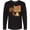 AB-Black, variant on Spring Animals, Cute Squirrel, Colorful Flowers Long Sleeve T-Shirt