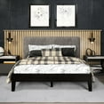 thumbnail image 4 of Full Platform Bed In Black - Made From Solid Pine, 6.5-inch Under Storage Area, Felt Leg Bottoms To Keep Floors Safe, 28 Dual, 650 Pounds Weight Tolerance Pine Structure, 6.5" For Extra Storage,, 4 of 4