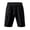 Black, variant on Qopobobo Men Shorts Mens Cotton Linen Shorts Casual Drawstring 7inch Inseam Shorts Stretch Summer Beach Wear Black,S