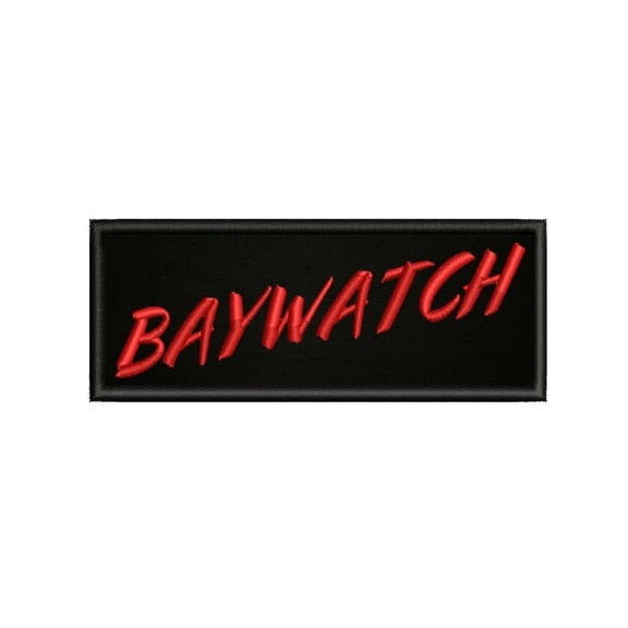 Baywatch Embroidered DIY Iron on or Sew-on Decorative Patch Badge Emblem Appliques Humor Saying Military Tactical Biker Emblem Series