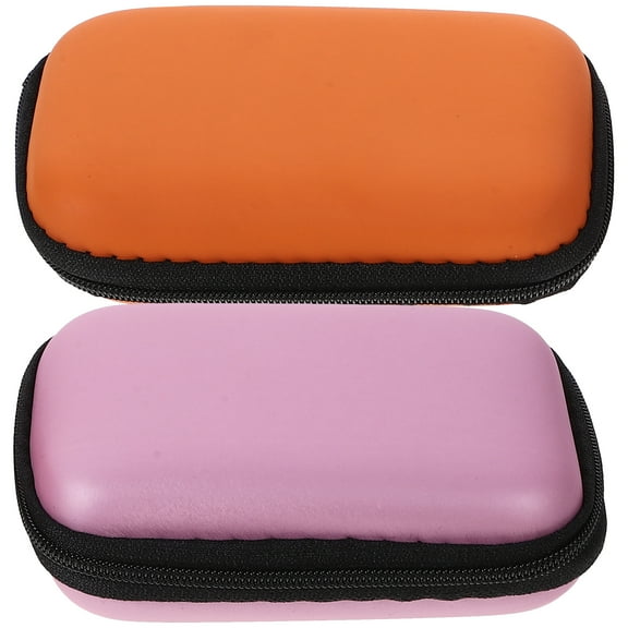 Phlegsive 2pcs Hard Drive Case Portable Hard Disk Storage Box Computer Accessory