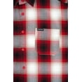 thumbnail image 5 of G-Style USA Western Casual Plaid Short Sleeve Button Up Shirt SS30 - Red - Medium, 5 of 5
