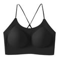 thumbnail image 4 of Everyday Bras for Women Sports Bras for Women Sports Bra with Support Woman's Sports Bra Underwire Padded Bras for Women Compression Bra Non Removable Padded Sports Bras for Women Bra Black L, 4 of 4
