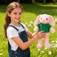 thumbnail image 4 of Soft Cartoon Plush Doll Toy with Cute Black Outfit Soft Stuffed Animal Rag Doll Pillow Cushion Holiday Birthday Gift for Kids Boys Girls Black, 4 of 6