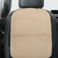 thumbnail image 6 of Car Seat Kick Guard Protection Pad - Leather Backrest Protector Prevents Dirt & Damage, 65x50cm, Universal Fit for Rear Seats, Black/Beige/Coffee/Brown/Wine, 6 of 6