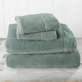 thumbnail image 6 of Great Bay Home Solid Velvet Plush Warm and Cozy Fleece Sheet Set  (California King, Sea Mist), 6 of 6