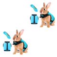 thumbnail image 3 of Becaristey Rabbit Leash Harness Strap Hamster Vest Convenience Long-lasting Buckle Design High-strength Sweet Gift Pet Supplies 2Set, 3 of 6