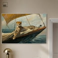 thumbnail image 2 of Art Remedy Modern Tiger Art Canvas, 54" x 36", Silver Frame, Cheetah Sails, 2 of 7