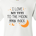 thumbnail image 4 of Inktastic I Love My Titi To The Moon and Back Youth T-Shirt, 4 of 5