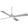 thumbnail image 2 of 4 Blade Ceiling Fan With Light Kit-15.75 Inches Tall And 52 Inches Wide-Brushed Aluminum Finish Minka Aire Fans F521l-Abd, 2 of 2