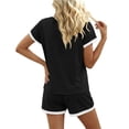thumbnail image 5 of WAYUTE 2 Piece Sets for Women Summer Casual Short Sleeve Shorts Comfortable Round Neck Sports Athletic Summer Outfit with Pockets, 5 of 5