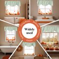 thumbnail image 6 of Sage Green Thin Lines Tie Up Valance Curtains for Windows, Kitchen Curtains Window Treatments, Modern Striped Minimalist Short Window Shades Valances for Bedroom Bathroom Cafe 42"x12", 6 of 8