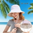 thumbnail image 6 of Wide Brim Sun Hats for Women Reversible Bucket Hat UV Sun Protection Hat UPF 50+ for Beach Travel Hiking Gardening, 6 of 8