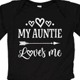 thumbnail image 4 of Inktastic Auntie Loves Me Baby Clothes Boys or Girls Long Sleeve Baby Bodysuit, 4 of 5