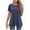 Royal Blue, variant on MOYIKO Women's Short Sleeve Swing T-Shirt Flowy Asymmetrical Hem Tee Loose Fit Casual Tops