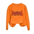 thumbnail image 4 of Xuyuer Women Long Sleeve Mama Sweatshirts Oversized Crewneck Pullover Hoodless Casual Knit Graphic Mom Tops, 4 of 6
