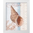 thumbnail image 3 of Paul Brent 25x32 White Modern Wood Framed Wall Art Titled - Beachhouse Blue II, 3 of 5