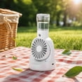 thumbnail image 4 of Rechargeable Handheld Misting Fan, Personal Cooling Spray Fan with 4 Speeds for Outdoor, Travel, Office, Desktop, 4 of 8