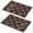 Pioneer Flower Floral-3, variant on Placemat, Pioneer Flower Floral Print Pattern Place Mats Table Mat Set Of 2, PVC Washable Placemats for Party Kitchen Dining Decoration, 18x12 Inch, Fade Resistant