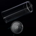 thumbnail image 4 of Makeup Cotton Organizer Box,Transparent Round Plastic Container Cotton Pad Holder Cotton Pad Organizer Makeup Cotton Storage Box Exceptional Reliability, 4 of 4