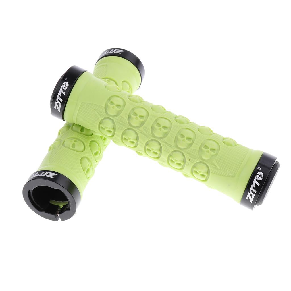 koolsoo 1 pair of fixed gear grips soft handlebar grips cover green
