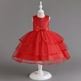 thumbnail image 2 of Baby Girl Dresses Summer Sleeveless Bowknot Princess Catwalk Performance Toddler Girls ,Size 2 Years-3 Years, 2 of 7