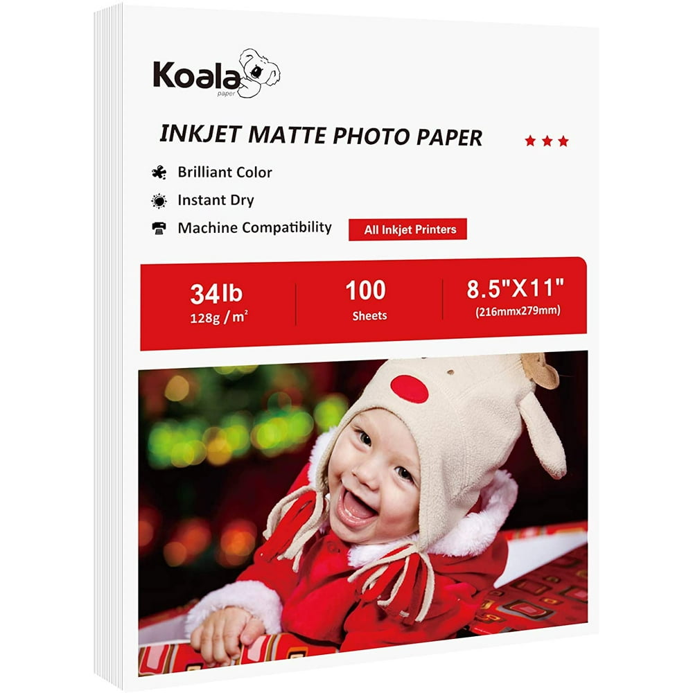 Koala Inkjet Thin Matte Coated Printer Paper 100 Sheets 8.5x11 inches 6