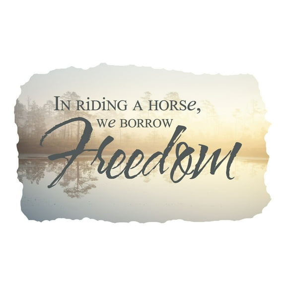 Quotes & Sayings Wall Decals for Family Living Room - Horses Independence Horse DIY & Creativity Boy Girl Bedroom Wall Sticker - Size: 10 In x 6 In