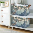 thumbnail image 2 of Yayeee Foldable Storage Basket for Shelves with Handles Set of 2 Waterproof Cloth Bins, Tree in The Mountains, 2 of 7